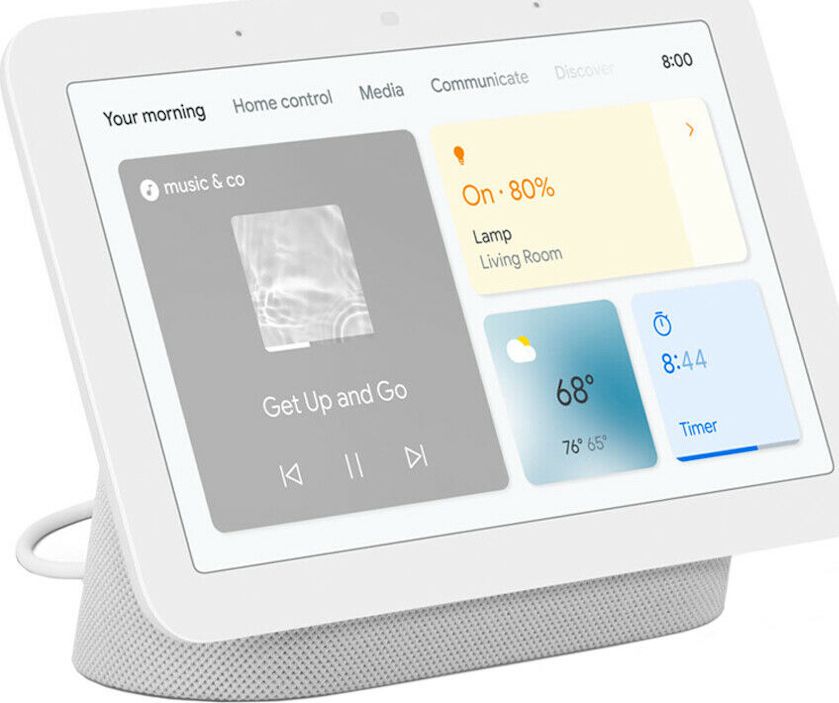 Паметен екран Google Nest Hub Gen 2, 7\", WiFi, бел