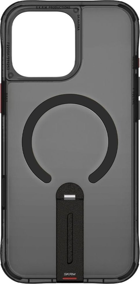 Kuti mbrojtëse Skinarma Helix për iPhone 16 Pro Max, MagSafe, stendë 360°, e zezë