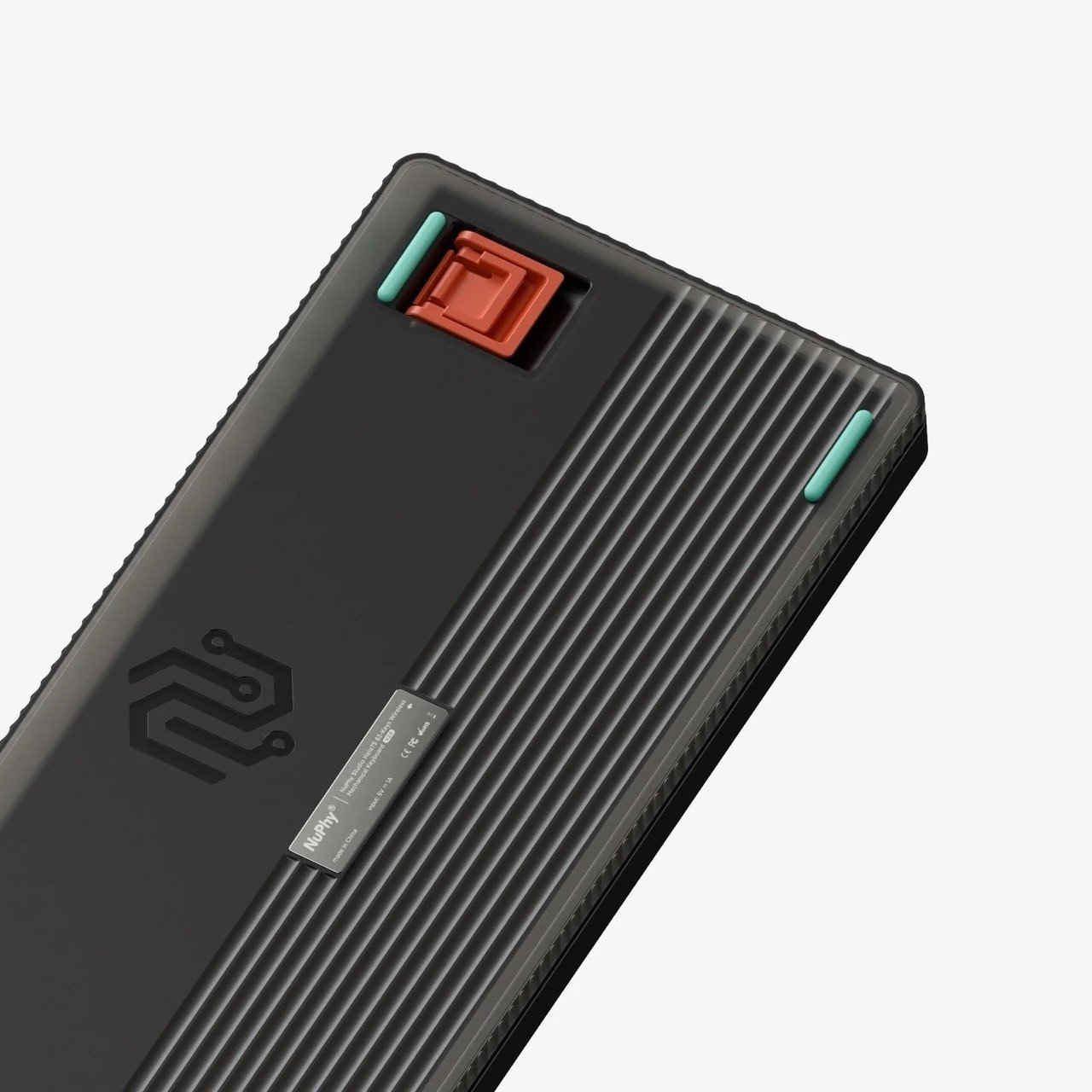 Tastierë mekanike wireless Nuphy Halo75 V2, 75%, Silent Red Clear-Top