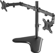 Mbajtëse tavoline për monitorë Techly ICA-LCD-2524, për 2 ekrane 13-32", me qëndrim, e zezë
