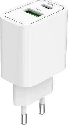 Karikues muri Mobile Origin MO12, PD 20W, 1x USB A 1x USB C, i bardhë
