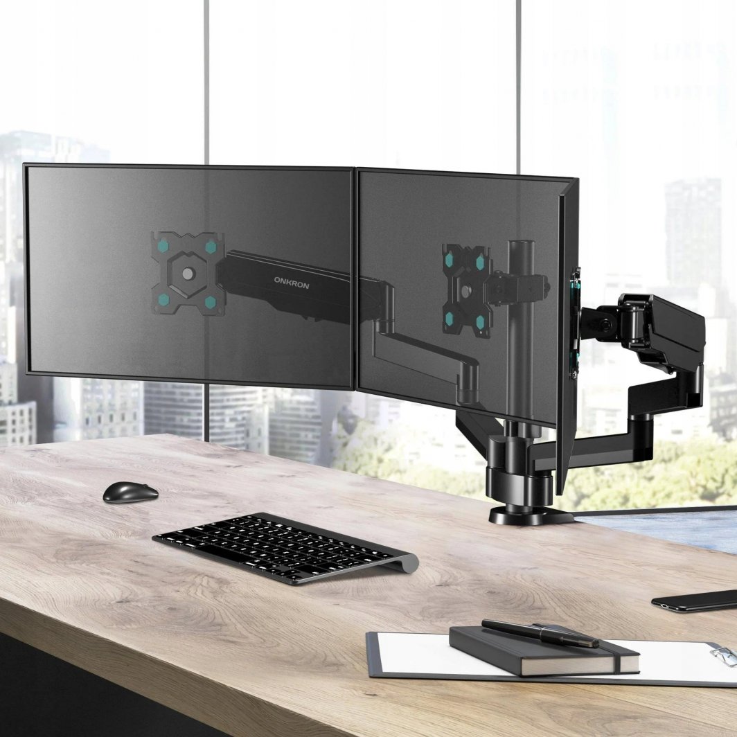Mbajtës tavoline për 3 monitorë ONKRON G280, 13" 32", i zi