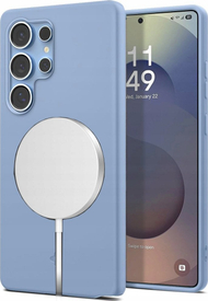Mbulesë telefoni Spigen Silicone Fit MagSafe për Samsung Galaxy S25 Ultra, silikon, blu safir