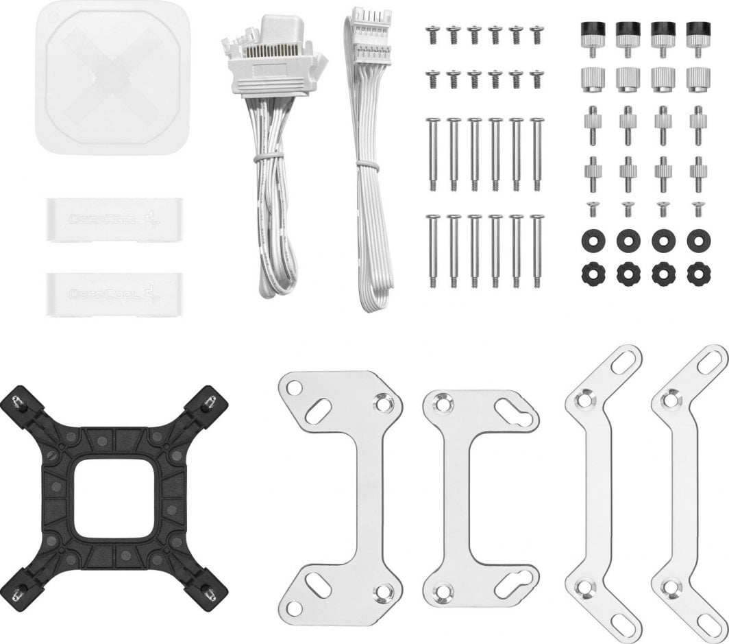 Ftohës me ujë Deepcool LS720 WH, 360mm, i bardhë