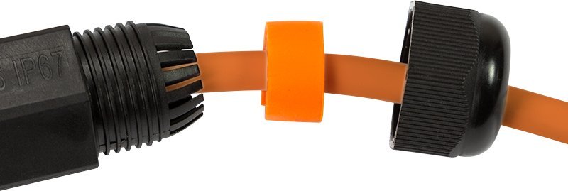 Мрежен конектор LogiLink NP0081, 2x RJ45, IP67, црн