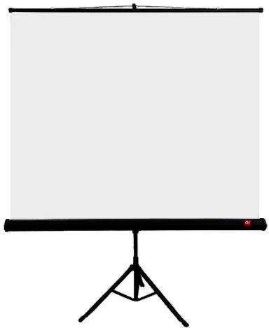 Ekran projektori Avtek Tripod Standard 150, 150 x 150 cm, Matt White, kasetë e zezë