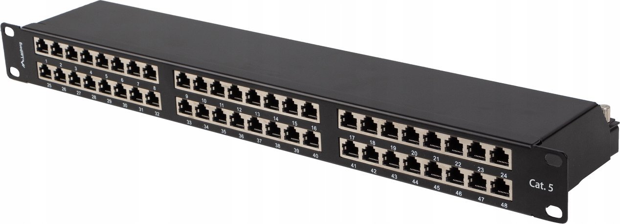 Patch panel Lanberg PPS5-1048-B, 48 porta, Cat 5e FTP, i zi