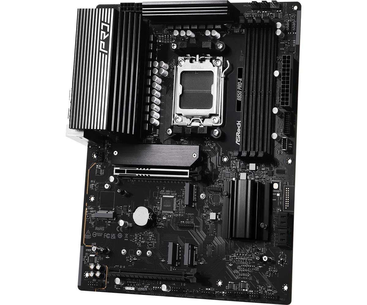 Pllakë amë ASRock B850 PRO-A, ATX, DDR5, e zezë