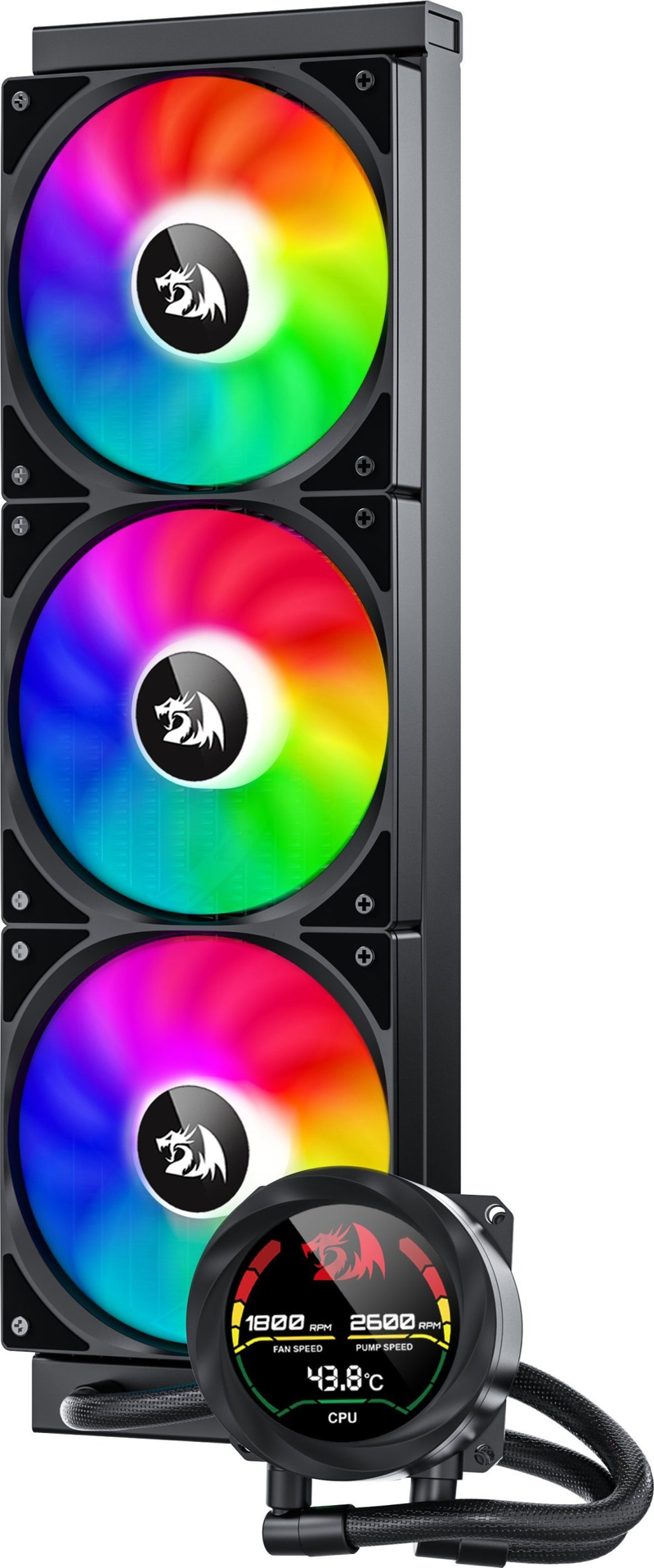 Sistem ftohës likuid për PC Redragon CCW-1017, 360mm, RGB, i zi