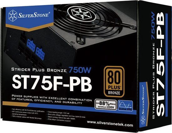 Burim energjie SilverStone SST-ST75F-PB ATX, 750W