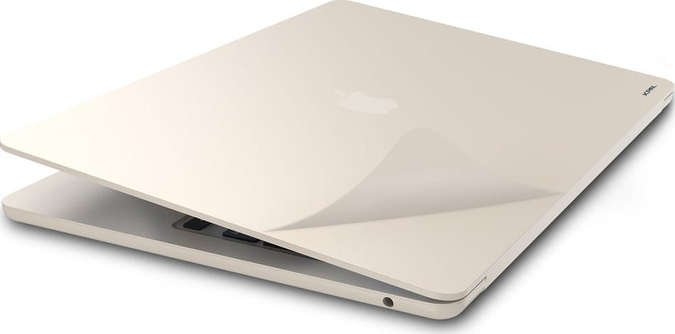 Set mbrojtës JCPAL MacGuard për MacBook Air 15" M2 M3 M4, dy në një, Starlight
