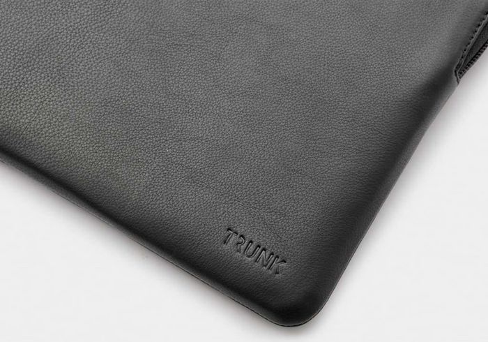 Mbrojtëse laptopi Trunk Case MacBook 13", lëkurë, për MacBook 13", e zezë