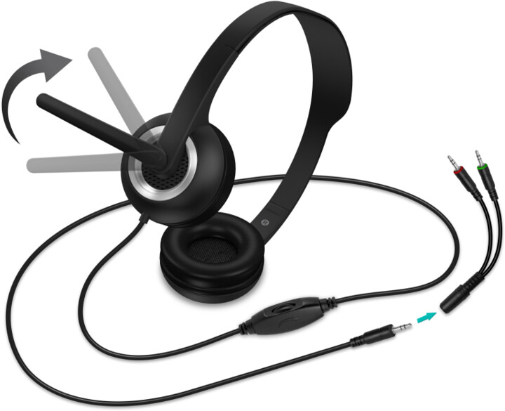 Kufje CONNECT IT HOME & OFFICE, të zeza