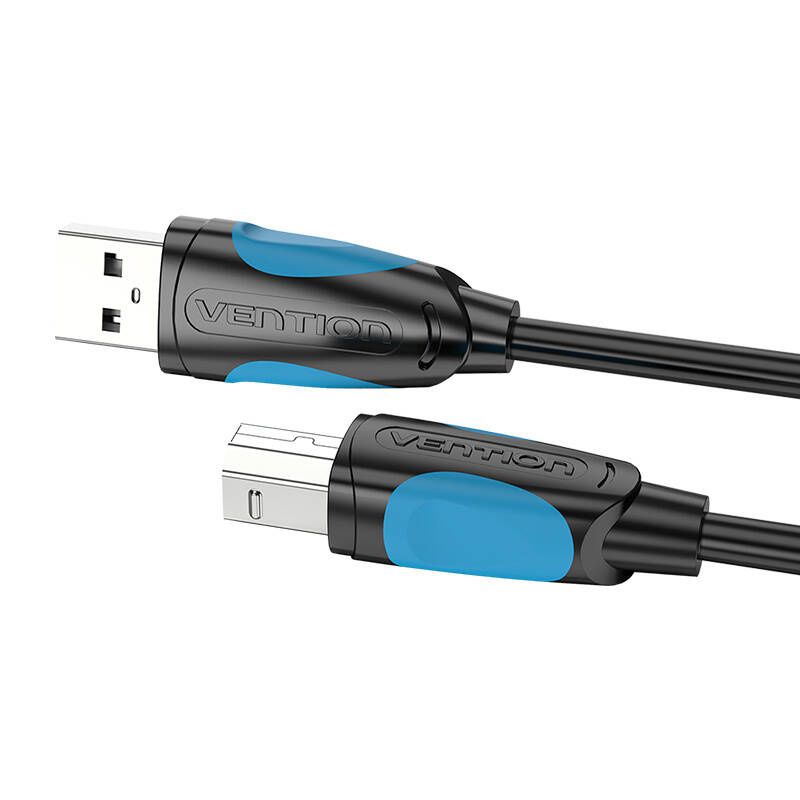 Kabllo printeri Vention USB-A në USB-B, 1m, USB 2.0, i zi