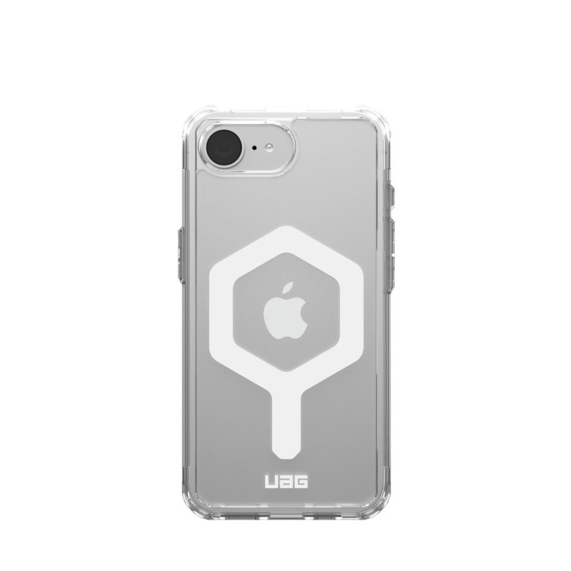 Mbulesë telefoni UAG Plyo me MagSafe për iPhone 16e, transparente, e bardhë