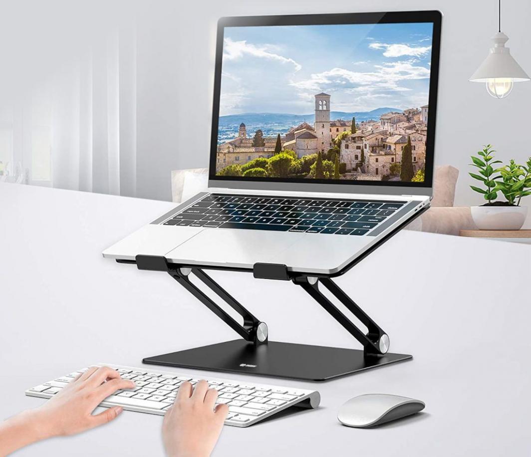 Mbajtëse për laptop Mozos LS1 15" (LS1-ALU), e zezë