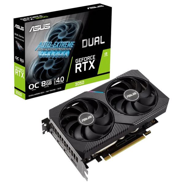 Картичка графика ASUS Dual GeForce RTX 3050 OC Edition 8GB NVIDIA GDDR6
