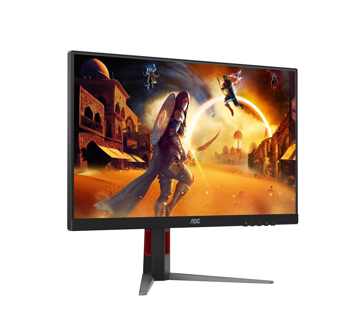 Monitor gaming AOC G4 27G4HA, 27", Full HD, LED, i zi me të kuqe