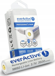 Bateri e rikarikueshme everActive 18650, 3500 mAh, 3.7V, me mbrojtje