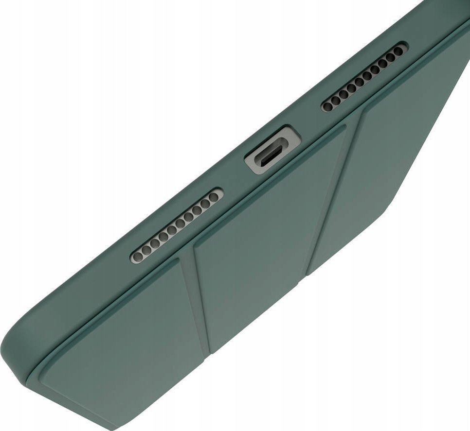 Kapak mbrojtës JCPal DuraPro për iPad Air 13" M2 M3, me mbajtëse për Pencil, ngjyrë jeshile e errët