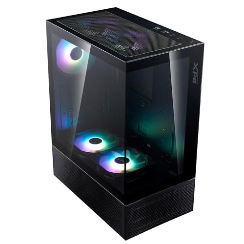 Kullë kompjuteri Invader X Mini Black, mid tower gaming, mbështet GPU 330mm, e zezë