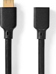 HDMI кабел Nedis CVGB35090BK10, тип A, 1m, црн