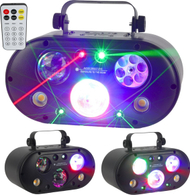 Reflektor disko Light4Me Ultrabox 1, efekt 6 në 1, DMX, i zi