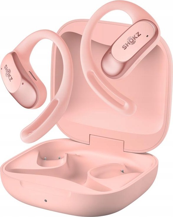 Kufje wireless SHOKZ OpenFit Air, Bluetooth, sport dhe përdorim ditor, rozë