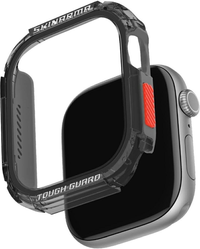 Mbulesë për orë inteligjente Skinarma Atom Smoky, për Apple Watch Series 10 46mm, gri