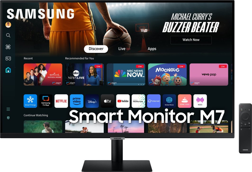 Monitor Samsung Smart M7 LS32DM702UUXDU, 32", VA, 4K UHD, i zi