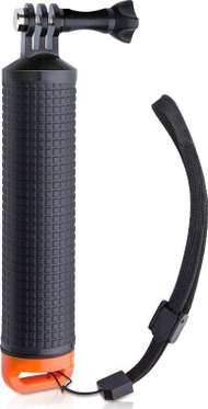 Dorezë notuese EasyPix GoXtreme Floating Grip, për kamera aksion, me rrip dore, e zezë portokalli
