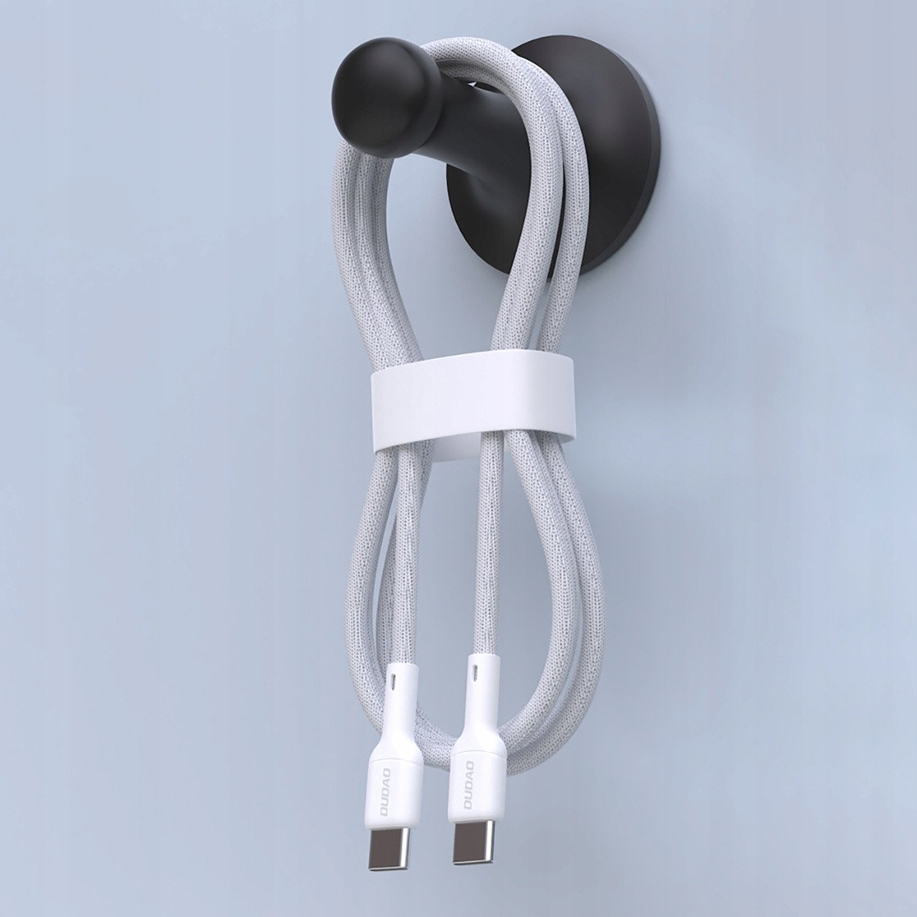 Kabllo USB C Dudao L9C, USB C në USB C, 2m, 65W, e bardhë