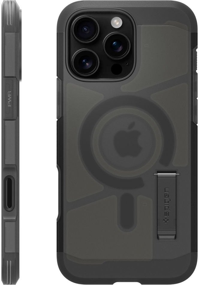 Маска за телефон Spigen Tough Armor T MagSafe, за iPhone 16 Pro, Frost Black