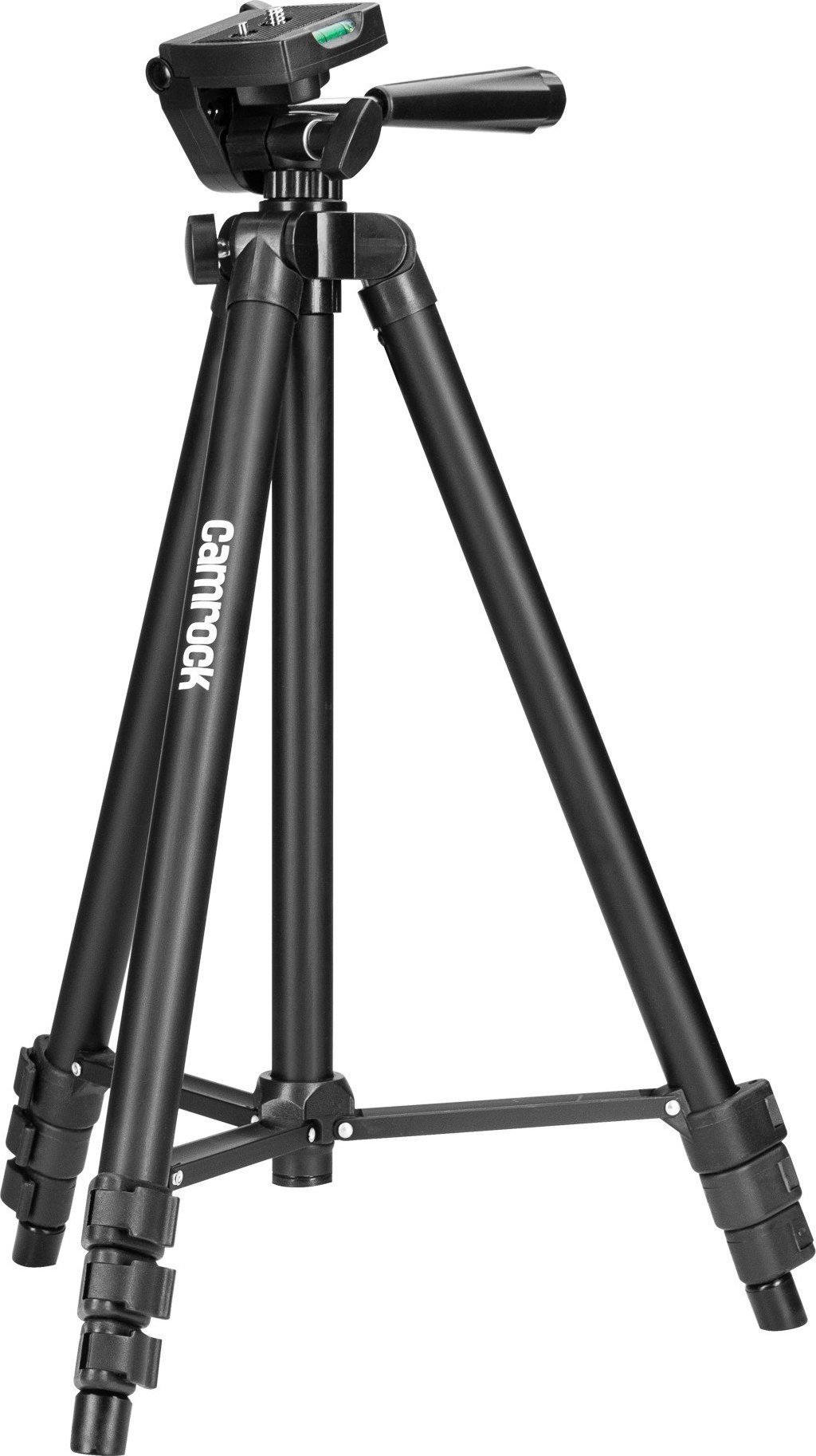 Tripod për kamera Camrock TA30, lartësia 125 cm, kapacitet 1 kg, i zi