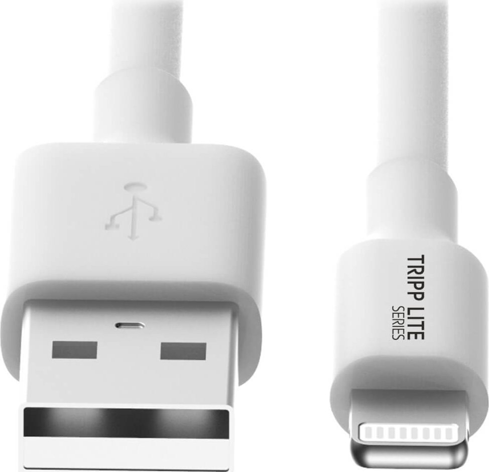 Kabllo Tripp Lite M100006WH, USB A në Lightning, 1.8m, e bardhë