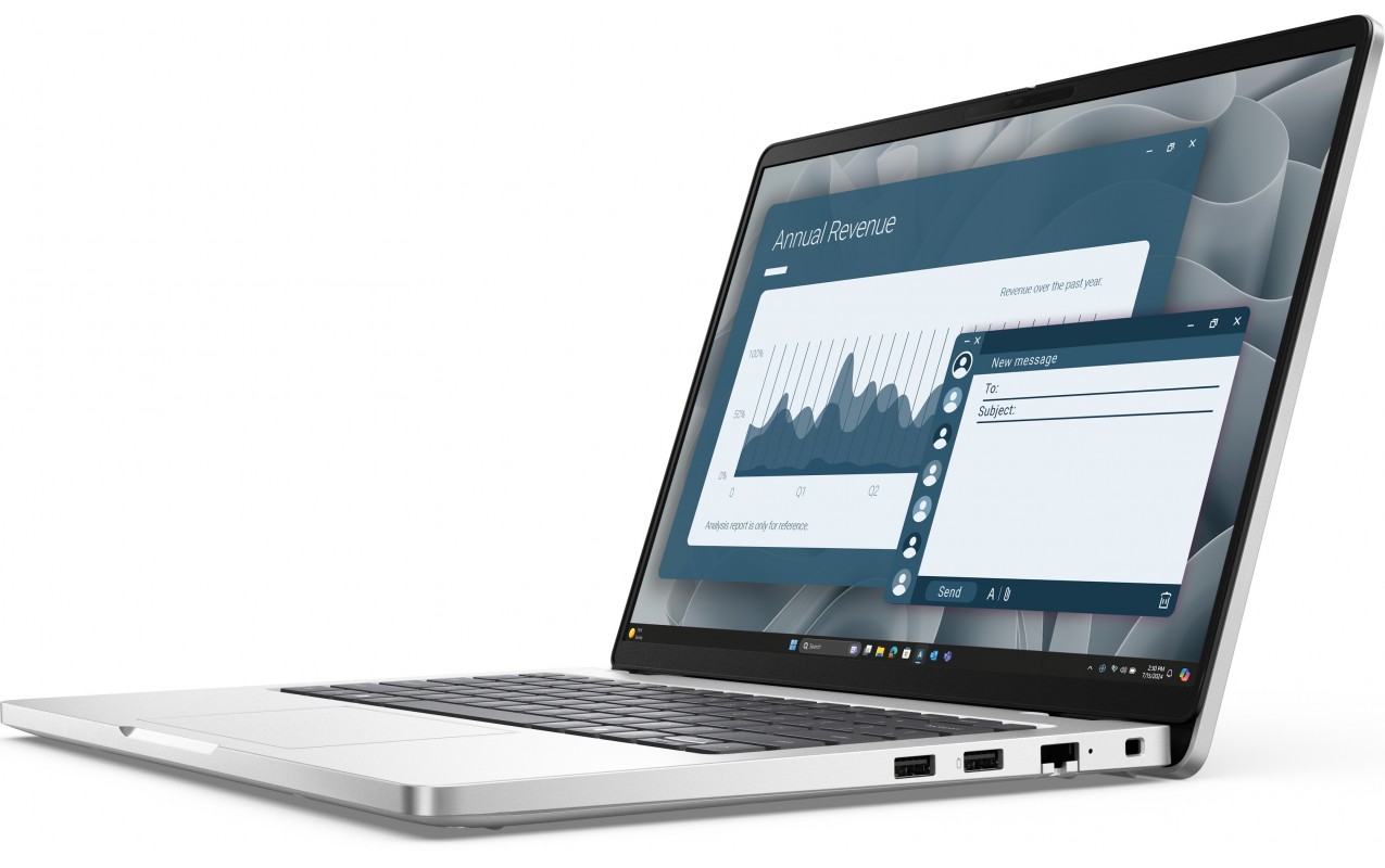 Laptop Dell Pro 14, Ryzen AI, 16GB RAM, 512GB SSD, gri