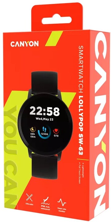 [OUTLET] Orë e mençur CANYON Lollypop SW-63, e zezë