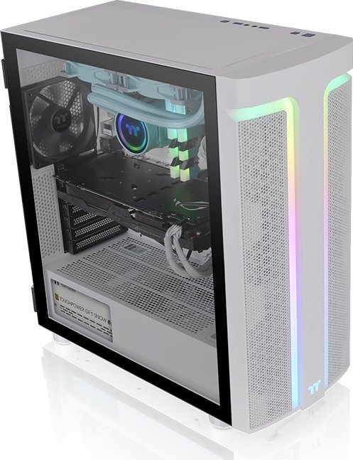 Kasë Thermaltake H590 TG ARGB Snow, Midi Tower