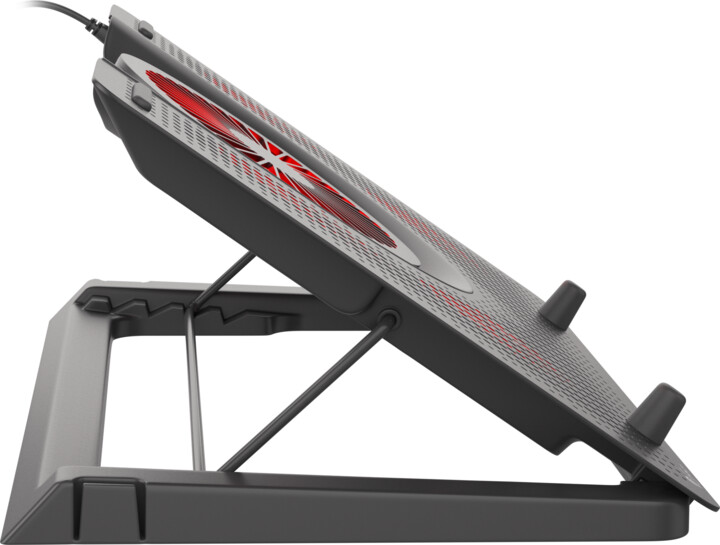 Pad ftohës Genesis Cooling Oxid 550, 1x USB, për laptop 15.6-17.3'', 5 ftohës, LED e kuqe