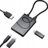 USB hub Ulanzi H1, 4 në 1, USB C, gri