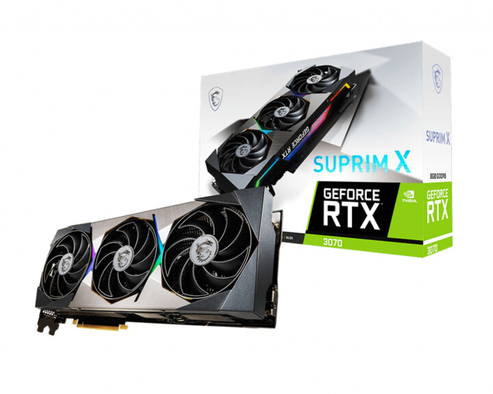 [OUTLET] Kartë grafike MSI GeForce RTX 3070 SUPRIM X 8G LHR, 8GB GDDR6