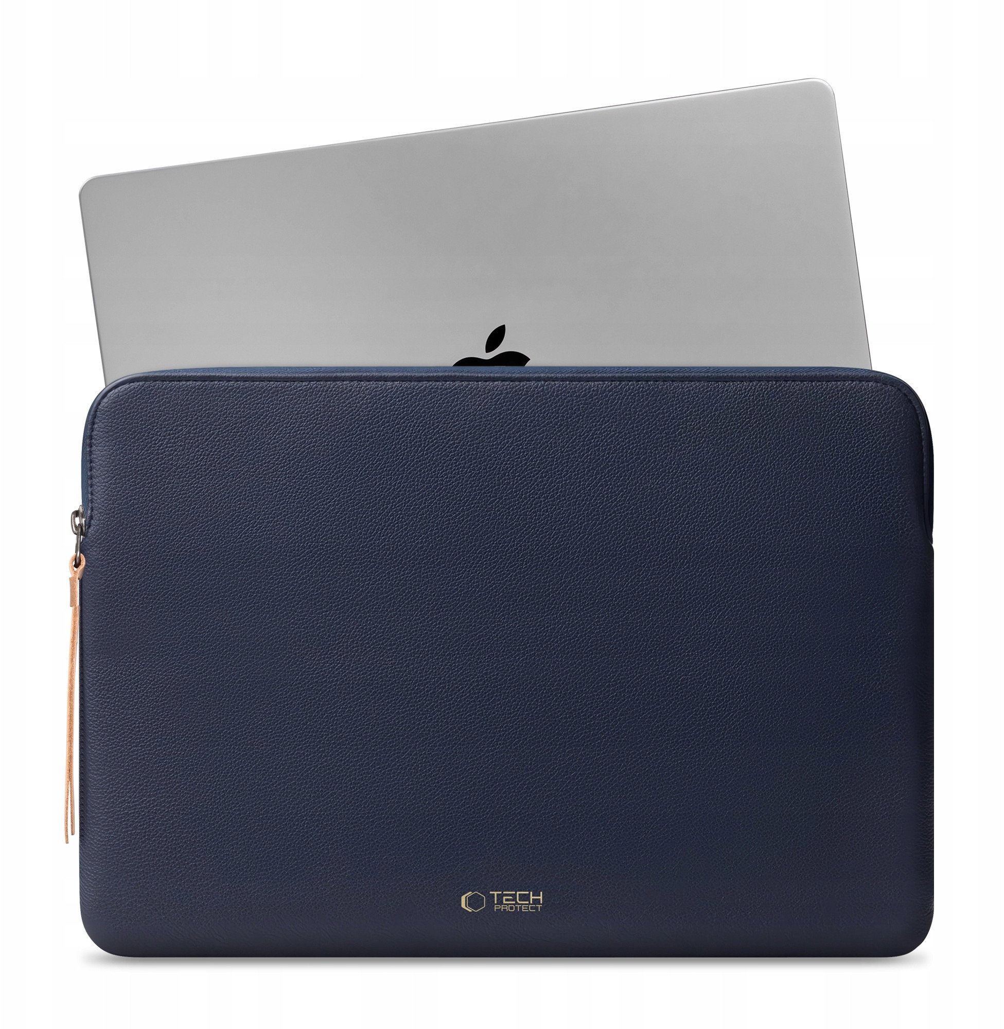 Çantë laptopi Tech-Protect Fleece, 13-14", mbyllje me zinxhir, blu