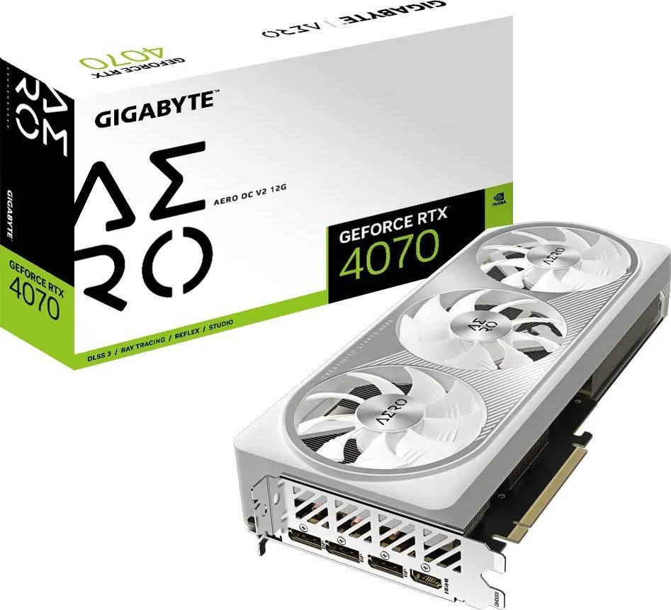 Kartelë grafike Gigabyte GeForce RTX 4070 Aero OC V2 12GB GDDR6X