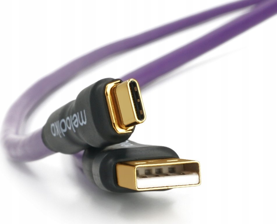 Kabllo USB Melodika MDUAC10, USB A në USB C, 1m, e zezë