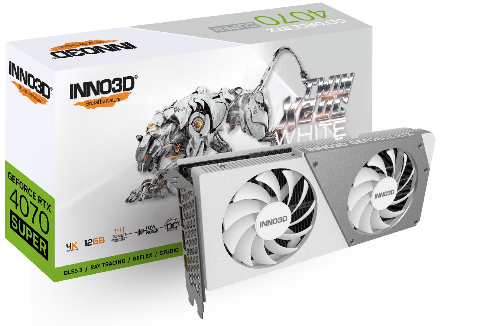 Kartelë grafike Inno3D GeForce RTX 4070 SUPER Twin X2 OC White 12GB GDDR6X