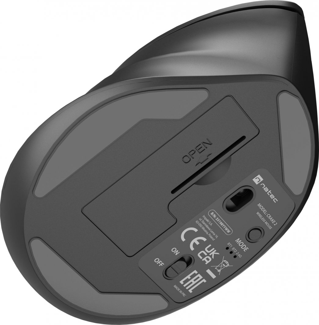 Maus Natec CRAKE, wireless, Bluetooth, USB, i zi