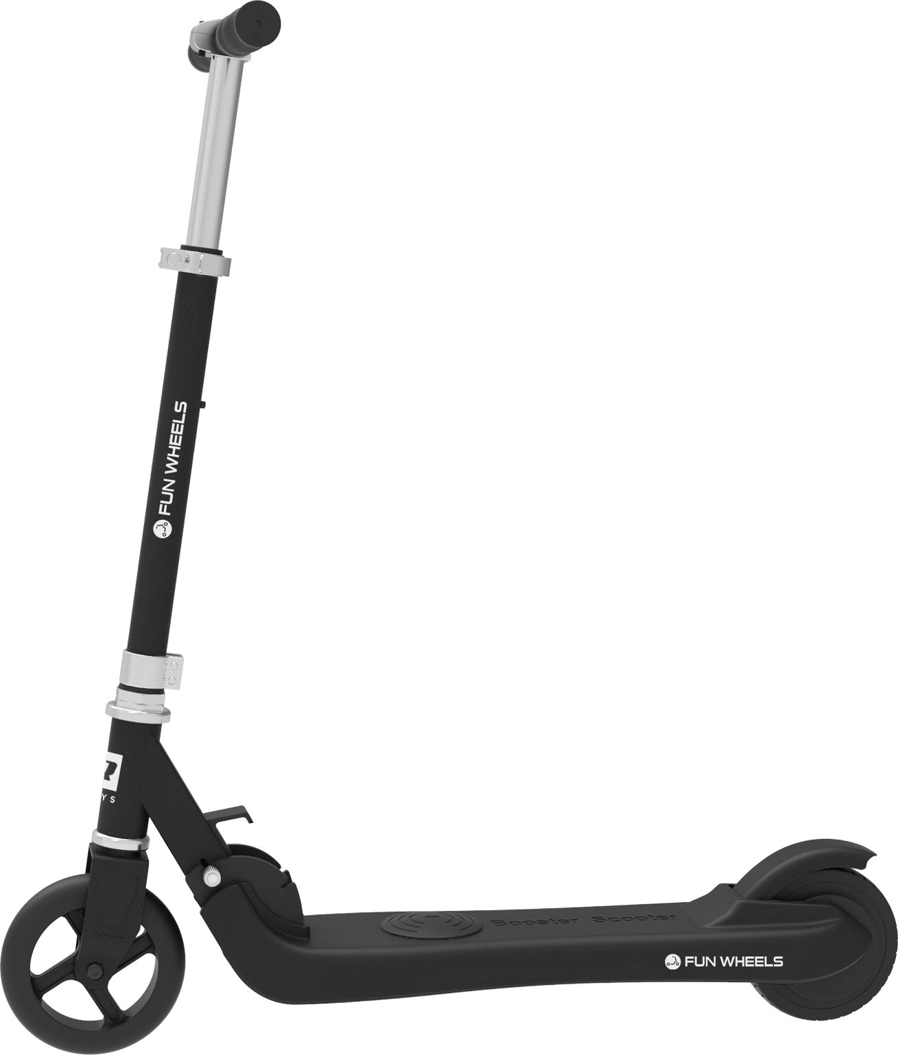 Електричен тротинет Rebel Fun Wheels, за деца, преклоплив, црн