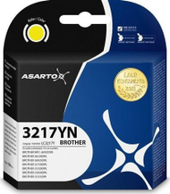Kasetë boje Asarto për Brother LC3217Y, 550 faqe, e verdhë