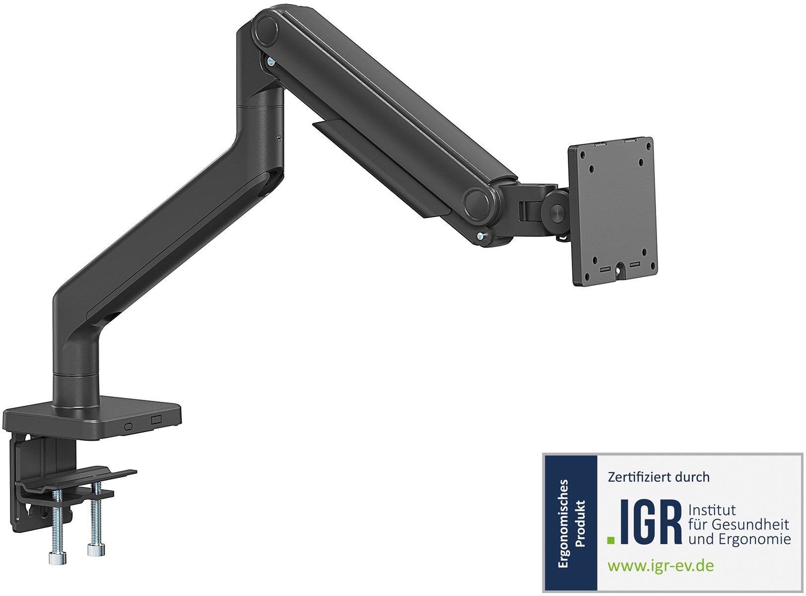 Mbajtëse monitori DIGITUS, 1 ekran deri 49", 20 kg, VESA 75x75, e zezë