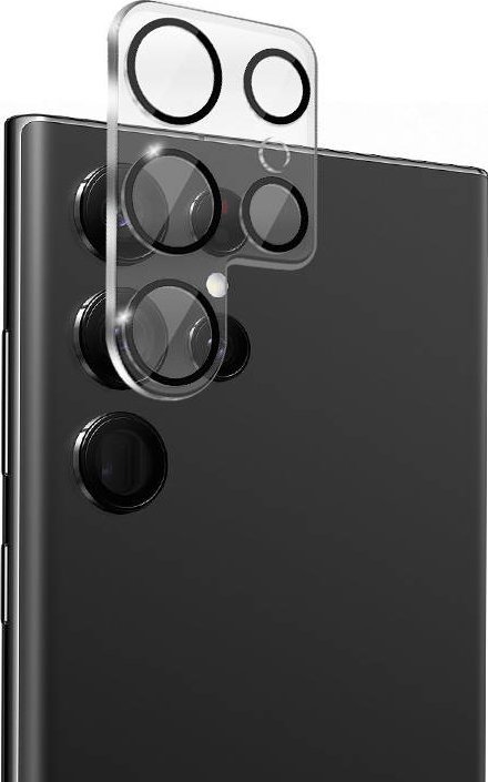 Xham mbrojtës kamere Crong Lens Shield për Samsung Galaxy S23 Ultra, fortësi 9H, transparencë e lartë
